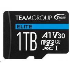 TEAM MicroSDXC karta 1TB ELITE A1 V30 UHS-I U3 + SD adapter TEAM MicroSDXC karta 1TB ELITE A1 V30 UHS-I U3 + SD adapter