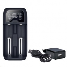 Solight nabíječka baterií Li-Ion, LiFePO4, Ni-MH/CD, AA, AAA, 18650, 2000mA, 2 kanály, LCD displej Solight nabíječka baterií Li-Ion, LiFePO4, Ni-MH/CD, AA, AAA, 18650, 2000mA, 2 kanály, LCD displej