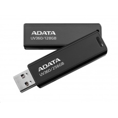 ADATA Flash Disk 128GB UV360, USB 3.2 Gen1, Kovový ,černá ADATA Flash Disk 128GB UV360, USB 3.2 Gen1, Kovový ,černá