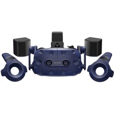 HTC Vive Pro Virtual Reality Headset (Kit), Blue (VR glasses, Motino Sensors, Controller, built-in audio) HTC Vive Pro Virtual Reality Headset (Kit), Blue (VR glasses, Motino Sensors, Controller, built-in audio)