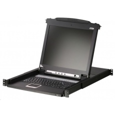 ATEN 16-port KVM PS/2+USB, OSD, rack, 17" LCD, touchpad, klávesnice ATEN 16-port KVM PS/2+USB, OSD, rack, 17" LCD, touchpad, klávesnice