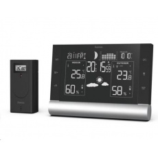 Hama Black Line Plus, meteostanice, VA displej, černá Hama Black Line Plus, meteostanice, VA displej, černá