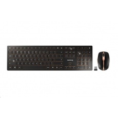 CHERRY set klávesnice + myš DW 9000 SLIM, bezdrátová, EU, černá CHERRY set klávesnice + myš DW 9000 SLIM, bezdrátová, EU, černá