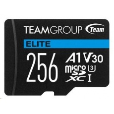 TEAM MicroSDXC karta 256GB ELITE A1 V30 UHS-I U3 + SD adapter TEAM MicroSDXC karta 256GB ELITE A1 V30 UHS-I U3 + SD adapter