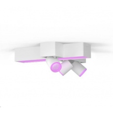 PHILIPS 3bodové zkřížené stropní světlo Centris, Hue White and Color ambiance, 3x5.7W GU10, Bílá PHILIPS 3bodové zkřížené stropní světlo Centris, Hue White and Color ambiance, 3x5.7W GU10, Bílá