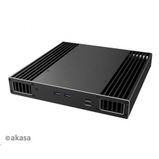 AKASA case Plato TN, fanless case, černá AKASA case Plato TN, fanless case, černá