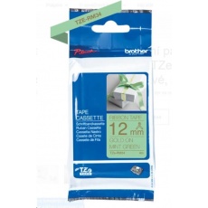 BROTHER TZE-RM34 - kazeta TZ šířky 12mm, TEXTILNÍ páska 4m- pro tvorbu dárků - NELEPÍCÍ - MÁTOVÁ PÁSKA, ZLATÝ POTISK BROTHER TZE-RM34 - kazeta TZ šířky 12mm, TEXTILNÍ páska 4m- pro tvorbu dárků - NELEPÍCÍ - MÁTOVÁ PÁSKA, ZLATÝ POTISK