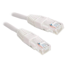 XtendLan patch kabel Cat5e, UTP - 0,25m, bílý, plochý