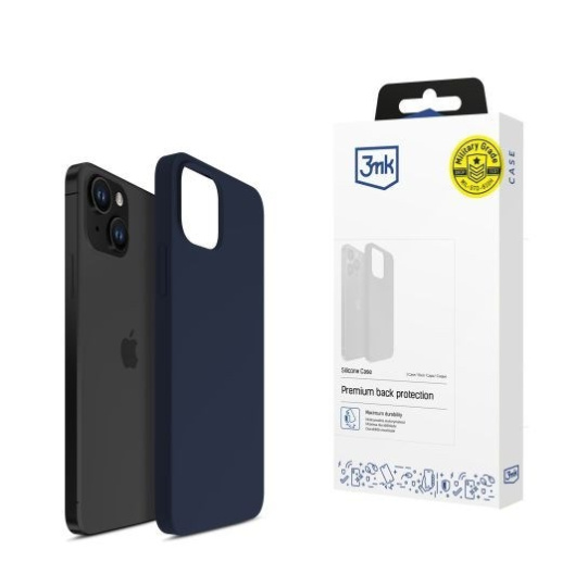 3mk Silicone Case pro Apple iPhone 15   Dark Navy