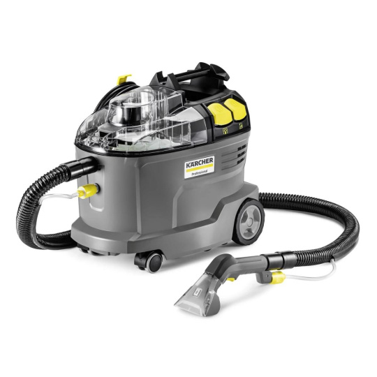BAZAR - Karcher Puzzi 8/1 C čistič čalounění, 1200 W, vyjímatelná nádoba, 1 l/min, 1 bar, vyjímatelná nádoba - Po opravě