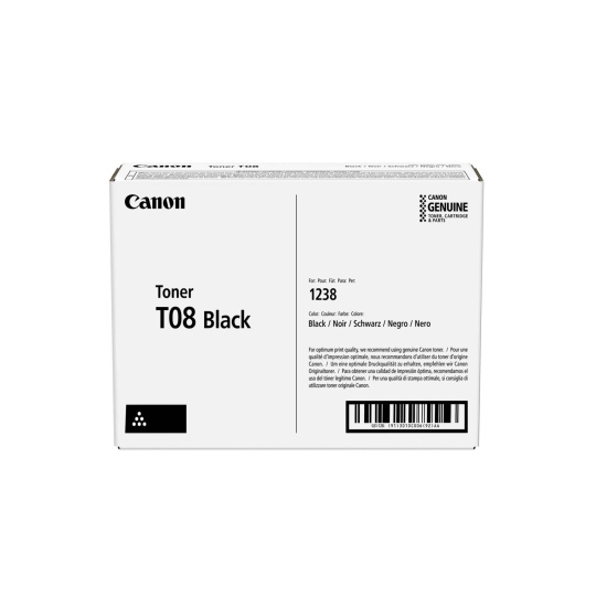 CANON toner T08BK černý pro i-Sensys X 1238P, 1238Pr, 1238i a 1238iF (11 000 str.)