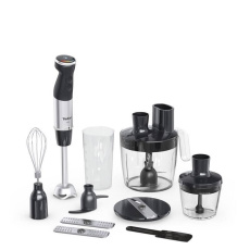 Tefal HB67G830 Quickchef+ 5v1 tyčový mixér, 1000 W, 20 rychlostí, tichý režim, plynulá regulace rychlosti, nerez / černá Tefal HB67G830 Quickchef+ 5v1 tyčový mixér, 1000 W, 20 rychlostí, tichý režim, plynulá regulace rychlosti, nerez / černá