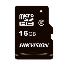 HIKVISION MicroSDHC karta 16GB C1 (R:92MB/s, W:10MB/s) + adapter HIKVISION MicroSDHC karta 16GB C1 (R:92MB/s, W:10MB/s) + adapter