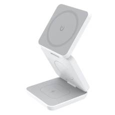 1stCOOL bezdrátová skládací QI nabíječka 3v1, MagSafe, USB-C, bílá 1stCOOL bezdrátová skládací QI nabíječka 3v1, MagSafe, USB-C, bílá