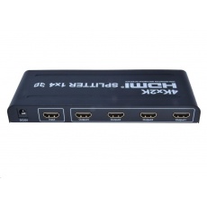 PremiumCord HDMI splitter 1-4 porty, kovové pouzdro, 4K, FULL HD, 3D PremiumCord HDMI splitter 1-4 porty, kovové pouzdro, 4K, FULL HD, 3D