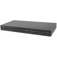 Intellinet 24-Port PoE Web-Managed Gigabit Switch with 2 SFP Ports (180 W), 24 PoE+/PoE ports 802.3at/af Intellinet 24-Port PoE Web-Managed Gigabit Switch with 2 SFP Ports (180 W), 24 PoE+/PoE ports 802.3at/af