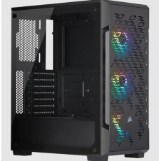 CORSAIR case iCUE 220T RGB Airflow, Mid-Tower, RGB, průhledná bočnice, bez zdroje, černá CORSAIR case iCUE 220T RGB Airflow, Mid-Tower, RGB, průhledná bočnice, bez zdroje, černá