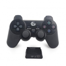 GEMBIRD gamepad JPD-WDV-01, vibrační, bezdrátový, PC/PS2/PS3, USB GEMBIRD gamepad JPD-WDV-01, vibrační, bezdrátový, PC/PS2/PS3, USB