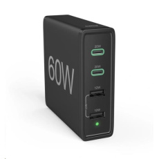 Hama rychlá stolní USB nabíječka se stojánkem, 2x USB-C PD/QC, 2x USB-A, 60 W Hama rychlá stolní USB nabíječka se stojánkem, 2x USB-C PD/QC, 2x USB-A, 60 W
