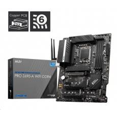 MSI MB Sc LGA1700 PRO Z690-A WIFI DDR4, Intel Z690, 4xDDR4, 1xDP, 1xHDMI, WI-FI MSI MB Sc LGA1700 PRO Z690-A WIFI DDR4, Intel Z690, 4xDDR4, 1xDP, 1xHDMI, WI-FI