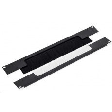 TRITON 19" průchozí panel 2U rozdělený horizontálně, kartáč, otvor 330 x 55 mm, černý TRITON 19" průchozí panel 2U rozdělený horizontálně, kartáč, otvor 330 x 55 mm, černý