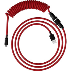 HyperX USB-C Coiled Cable Red-Black - Příslušenství ke klávesnici HyperX USB-C Coiled Cable Red-Black - Příslušenství ke klávesnici