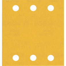 Bosch brusný papír EXPERT C470 se 6 otvory pro vibrační brusky 115 × 107 mm, G 240, 10 ks Bosch brusný papír EXPERT C470 se 6 otvory pro vibrační brusky 115 × 107 mm, G 240, 10 ks