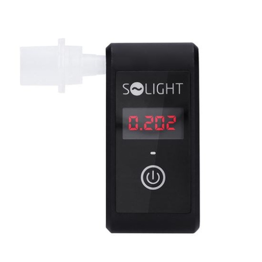 Solight alkohol tester mini, Fuel Cell, 0,0 - 5,0‰ BAC,citlivost 0,08‰