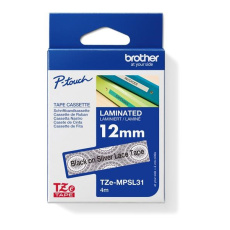 BROTHER Originální Brother TZe-MPSL31 P-touch páska se stříbrnými proužky - šířka 12mm BROTHER Originální Brother TZe-MPSL31 P-touch páska se stříbrnými proužky - šířka 12mm