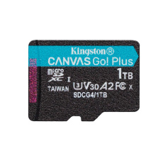 Kingston MicroSDXC karta 1TB Canvas Go! Plus, R:200/W:160MB/s, Class 10, UHS-I, U3, V30, A2 + Adaptér Kingston MicroSDXC karta 1TB Canvas Go! Plus, R:200/W:160MB/s, Class 10, UHS-I, U3, V30, A2 + Adaptér