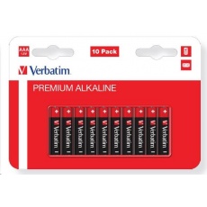 VERBATIM Alkalická Baterie AAA 10 Pack / LR3 VERBATIM Alkalická Baterie AAA 10 Pack / LR3