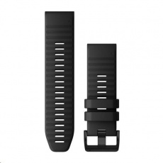 Garmin řemínek pro fenix6X - QuickFit 26, silikonový, černý, černá přezka Garmin řemínek pro fenix6X - QuickFit 26, silikonový, černý, černá přezka