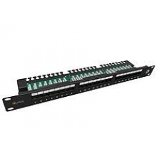 Solarix Patch panel 24 x RJ45 CAT5E UTP s vyvazovací lištou 1U SX24L-5E-UTP-BK-N Solarix Patch panel 24 x RJ45 CAT5E UTP s vyvazovací lištou 1U SX24L-5E-UTP-BK-N