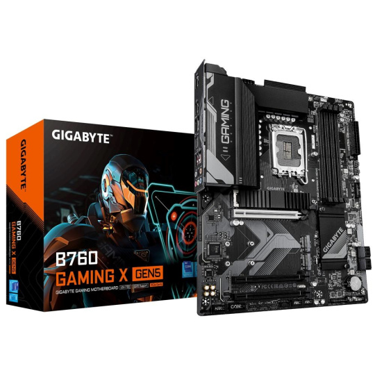 GIGABYTE MB Sc LGA1700 B760 GAMING X GEN5, Intel B760, 4xDDR5, 1xDP, 1xHDMI