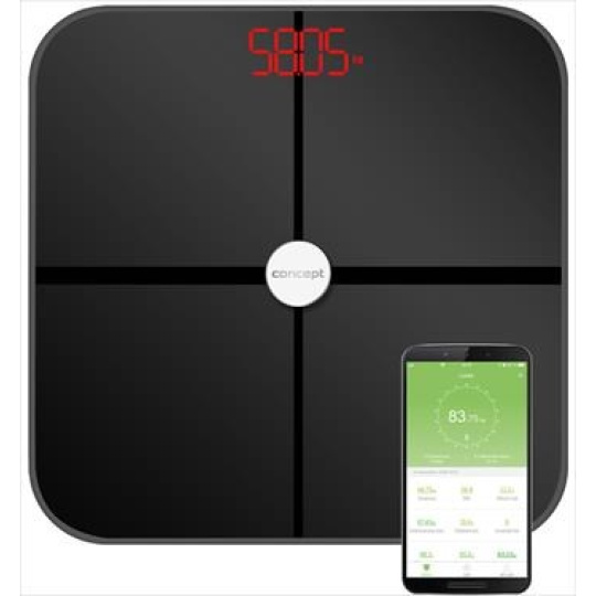 Concept VO4011 Osobní váha diagnostická 180 kg, černá