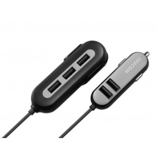 AVACOM CarHUB nabíječka do auta 5x USB výstup, černá AVACOM CarHUB nabíječka do auta 5x USB výstup, černá