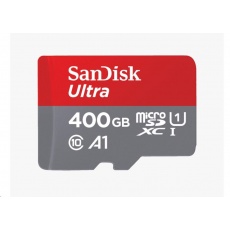 SanDisk MicroSDXC karta 400GB Ultra (120 MB/s, A1 Class 10 UHS-I, Android) + adaptér SanDisk MicroSDXC karta 400GB Ultra (120 MB/s, A1 Class 10 UHS-I, Android) + adaptér