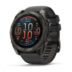 Garmin fenix® 8 AMOLED Sapphire - 51 mm - Carbon Gray DLC Titanium with Black | Pebble Gray Silicone Band, EU Garmin fenix® 8 AMOLED Sapphire - 51 mm - Carbon Gray DLC Titanium with Black | Pebble Gray Silicone Band, EU