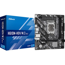 ASRock MB Sc LGA1700 H610M-HDV/M.2 R2.0, Intel H610, 2xDDR4, 1xDP, 1xHDMI, 1xVGA, mATX ASRock MB Sc LGA1700 H610M-HDV/M.2 R2.0, Intel H610, 2xDDR4, 1xDP, 1xHDMI, 1xVGA, mATX