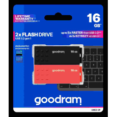 GOODRAM Flash Disk 2x16GB UME3, USB 3.0, oranžová, černá GOODRAM Flash Disk 2x16GB UME3, USB 3.0, oranžová, černá