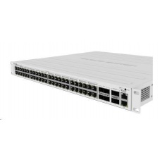 MikroTik Cloud Router Switch CRS354-48P-4S+2Q+RM, 650MHz CPU, 64MB, 1x10/100, 48xGLAN(PoE), 4xSFP+, 2xQSFP, vč. L5 MikroTik Cloud Router Switch CRS354-48P-4S+2Q+RM, 650MHz CPU, 64MB, 1x10/100, 48xGLAN(PoE), 4xSFP+, 2xQSFP, vč. L5