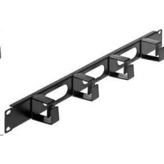 Intellinet organizér kabelů do 19" racku - 4 háčky, černý, krátké úchyty Intellinet organizér kabelů do 19" racku - 4 háčky, černý, krátké úchyty
