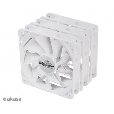 AKASA ventilátor Viper, White Fan 12cm, 120x120x25mm, HDB, 4 pin PWM, 3ks v balení, bílá AKASA ventilátor Viper, White Fan 12cm, 120x120x25mm, HDB, 4 pin PWM, 3ks v balení, bílá