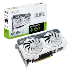 ASUS VGA NVIDIA GeForce RTX 4060 DUAL WHITE OC 8G, 8G GDDR6, 3xDP, 1xHDMI ASUS VGA NVIDIA GeForce RTX 4060 DUAL WHITE OC 8G, 8G GDDR6, 3xDP, 1xHDMI