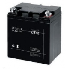 Baterie - CTM CT 12-24s (12V/24Ah - M5), životnost 5let Baterie - CTM CT 12-24s (12V/24Ah - M5), životnost 5let