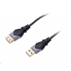 CONNECT IT Wirez HQ Kabel USB 2.0 A-A prodlužovací 1,8m, stíněný, zlacené konektory CONNECT IT Wirez HQ Kabel USB 2.0 A-A prodlužovací 1,8m, stíněný, zlacené konektory