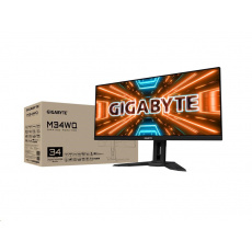 GIGABYTE LCD - 34" Gaming monitor M34WQ, SS IPS, 3440 x 1440 WQHD 21:9, 144Hz, 1000:1, 400cd/m2, 1ms, 2xHDMI, 1xDP GIGABYTE LCD - 34" Gaming monitor M34WQ, SS IPS, 3440 x 1440 WQHD 21:9, 144Hz, 1000:1, 400cd/m2, 1ms, 2xHDMI, 1xDP