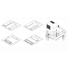 TRITON montážní redukce ke klimatizaci X1 a X2 do hloubky rozvaděče 600 x 800 mm, šedá TRITON montážní redukce ke klimatizaci X1 a X2 do hloubky rozvaděče 600 x 800 mm, šedá