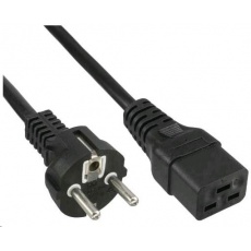 PremiumCord kabel síťový k počítači 230V 16A 3m IEC 320 C19 konektor PremiumCord kabel síťový k počítači 230V 16A 3m IEC 320 C19 konektor