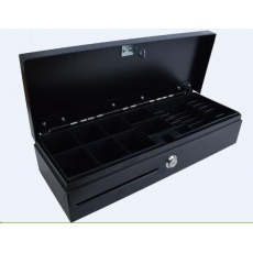 Virtuos pokladní zásuvka FT-460C1; Flip top, bez víka, 9-24V, černá - s kabelem Virtuos pokladní zásuvka FT-460C1; Flip top, bez víka, 9-24V, černá - s kabelem